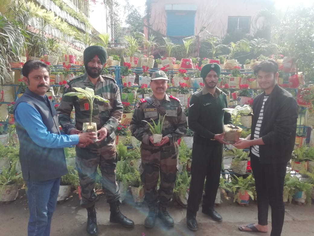 Jharkhand Couple Giving Plants 