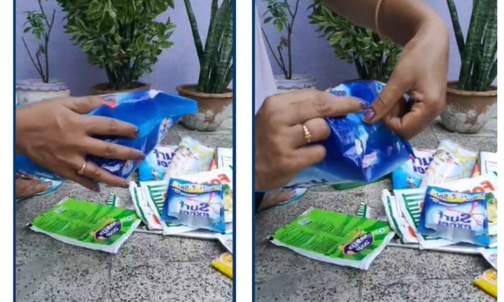 How to use plastic packets 