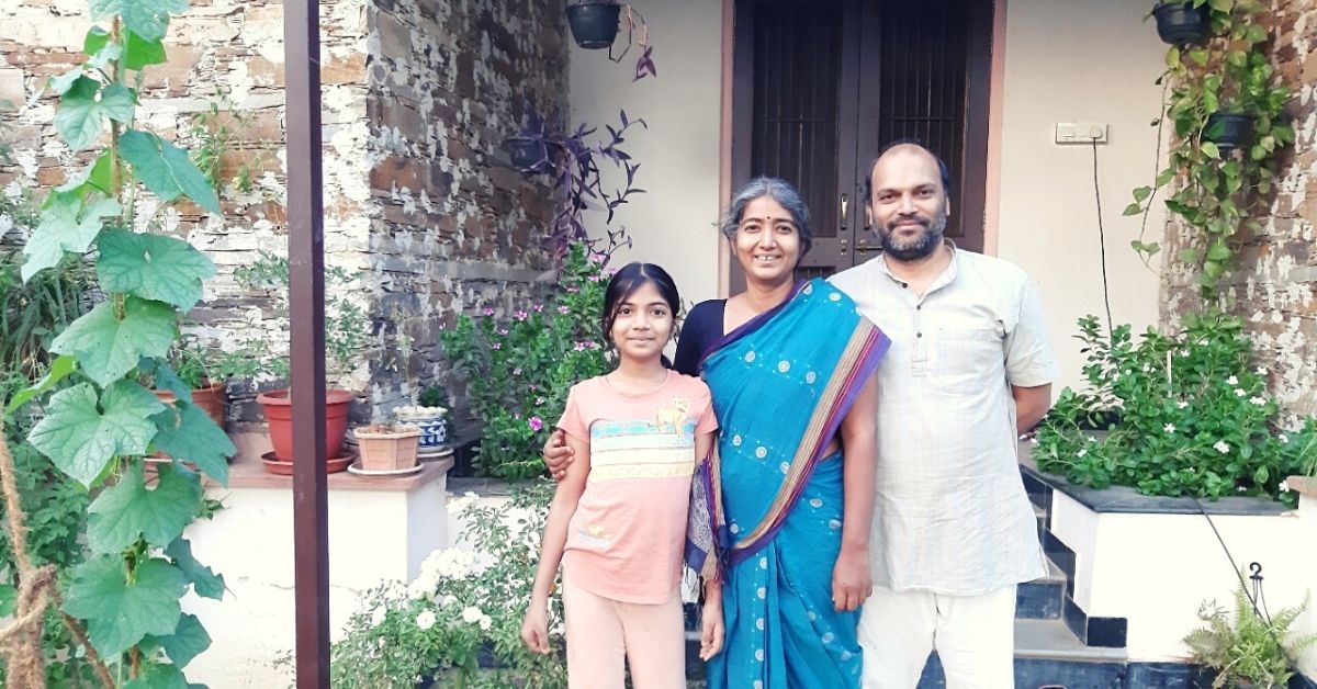 Ashish Panda, Madhulika & their daughter with best house designs