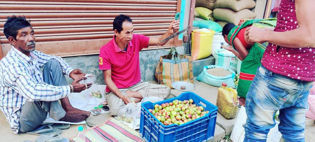Selling Kashmiri Apple Ber to Customers 