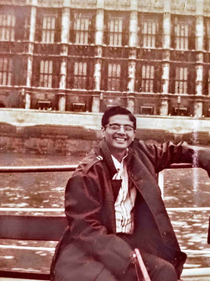 A young Arun Narayan Sabnis,  Shriya Pilgaonkar’s grandfather