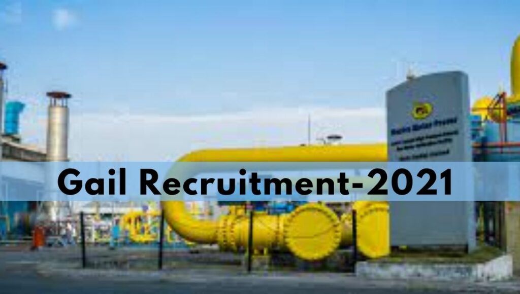 Gail Recruitment 2021, Apply how