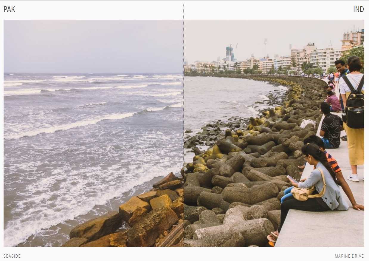 Karachi Seaside and Mumbai Marine Drive