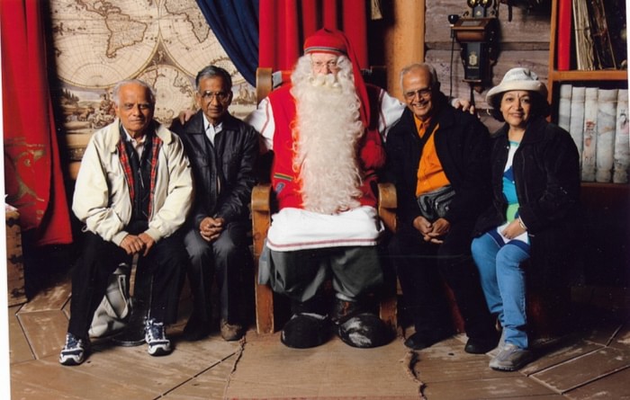 Arun Narayan Sabnis At Santa’s house in the North Pole.