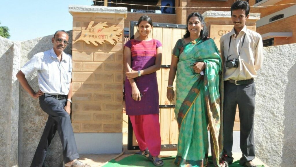 Ghosh Family at their sustainable home Prakriti in Bengaluru