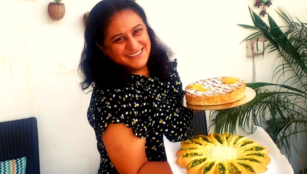 Shweta Joshi with bakery products 