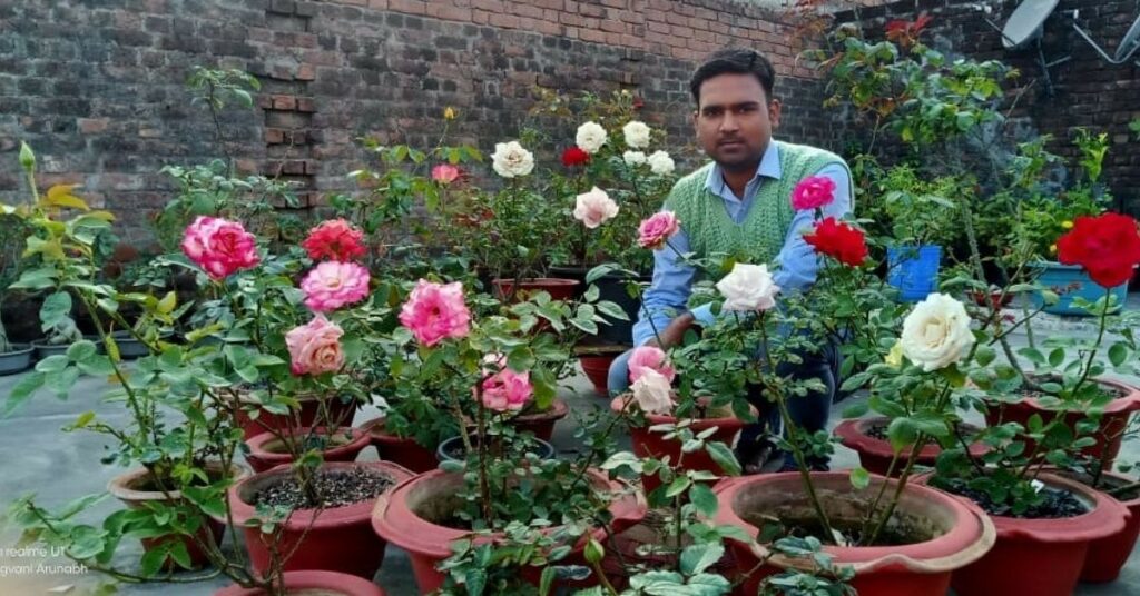 Anurabh Mani Tripathi in Terrace Garden 