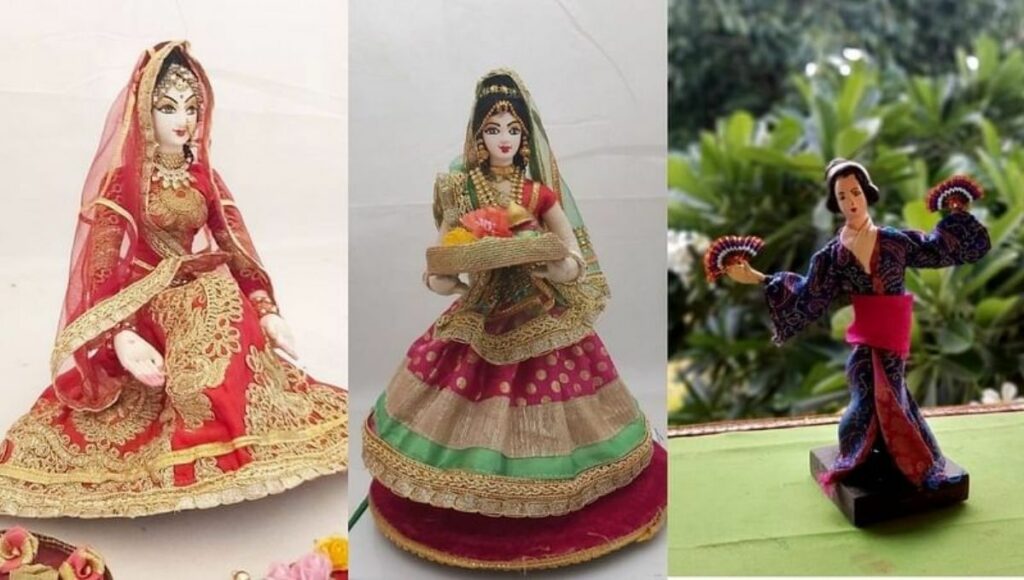 Handmade Traditional Rajasthani Indian Dolls 