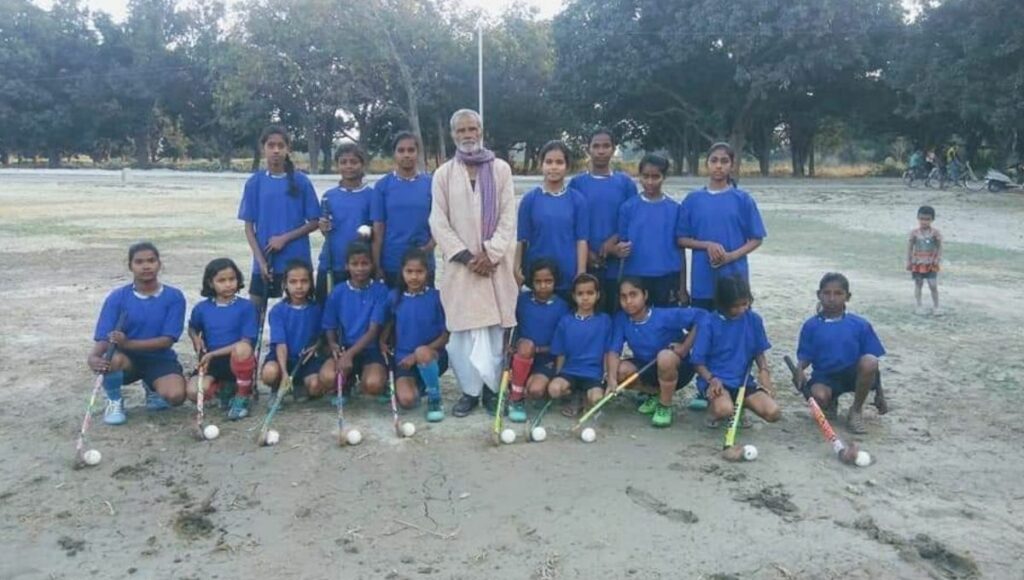 Ghanshyam Shukla & Women Hockey Players