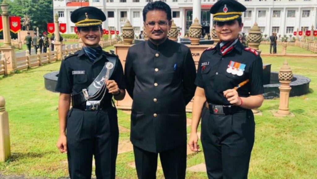 Proud Father Bhagwan Singh Bhati And his daughters Divya & Dimple Singh
