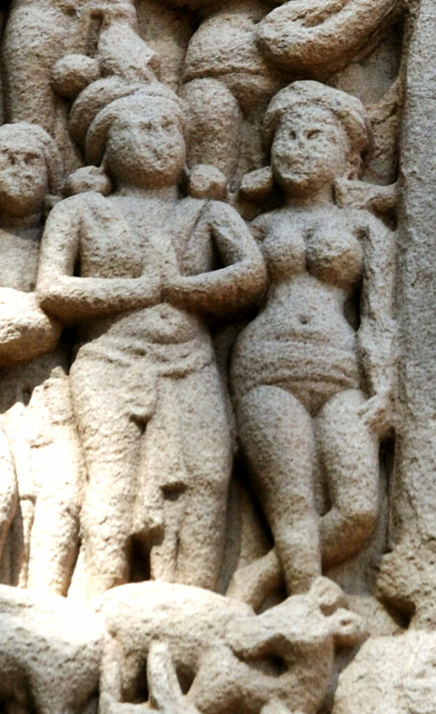 Emperor Ashok The Great King With His  Queens