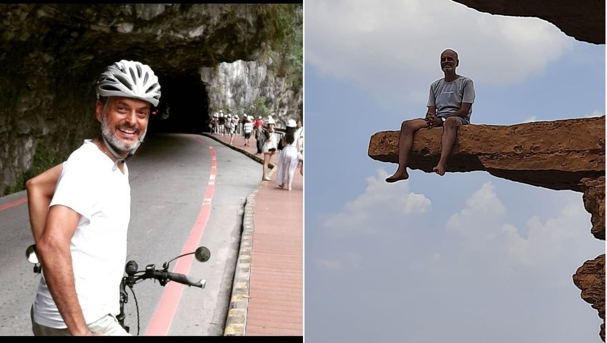 Phiroz plakihiwala is traveling India on bicycle