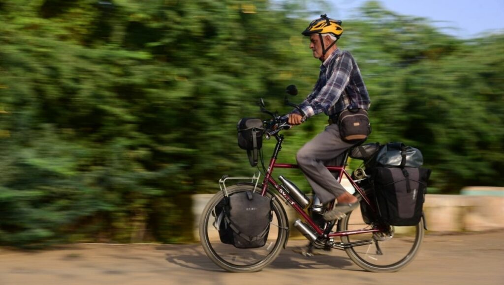 Phiroz Palkhiwala Traveling In Cycle