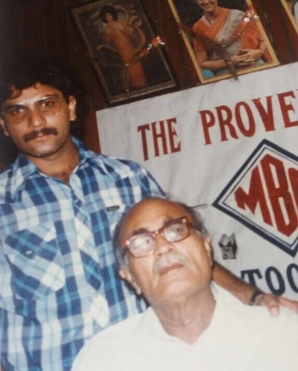 Pavan Malhotra with his father
