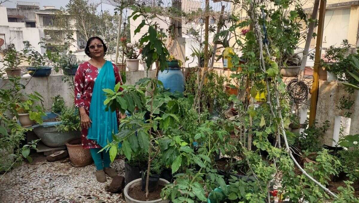 Dr. Rekha gardening