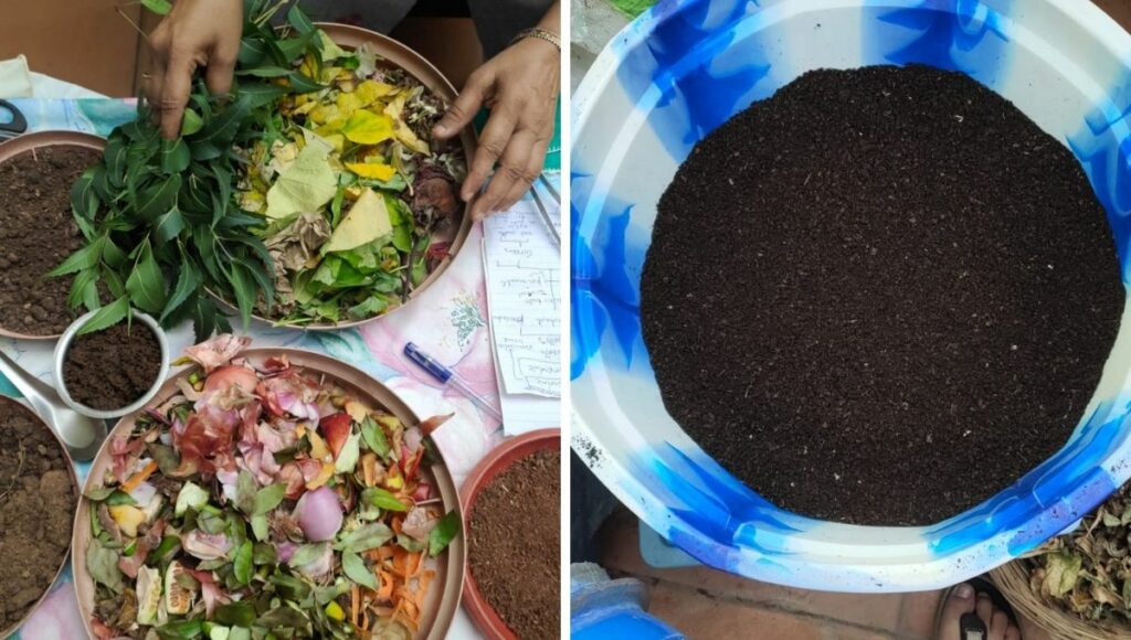 composting from kitchen waste 