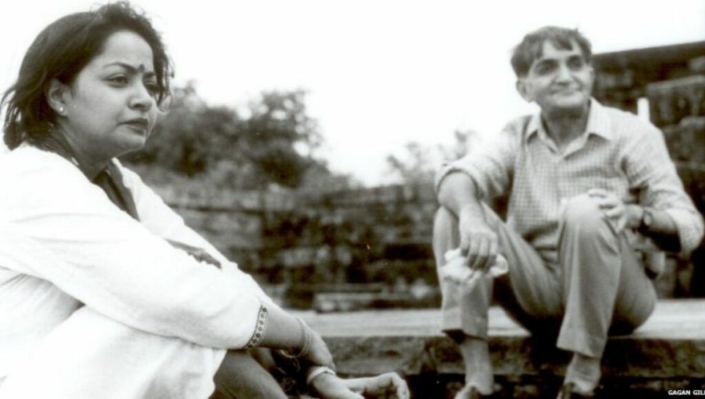 Nirmal Verma with his wife Gagan Gill