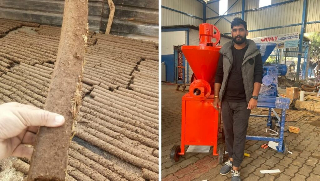 Kartik pal from patiala has made a cow dung dryer machine
