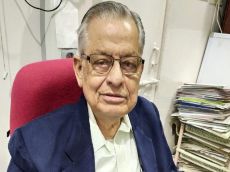 Dr NP Mishra in his clinic in Bhopal