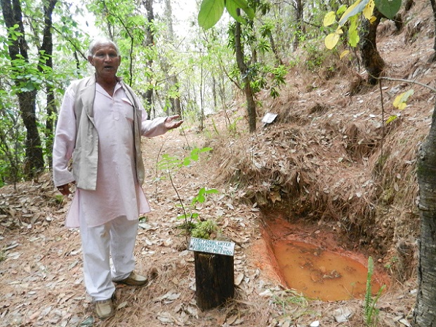 Jagat Singh Jangli in his forest