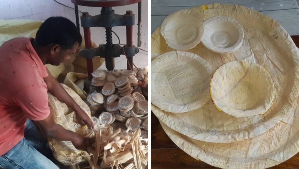 Naaz Ozair making products from corn husk 