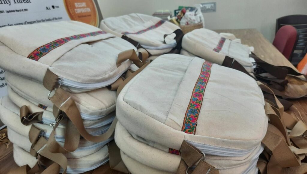Bags made by beggars