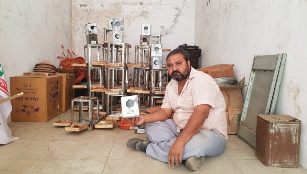 shambhu bhai at his workstation 