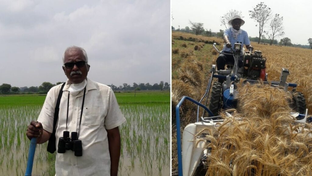 Dr. Jai Narayan Tiwari in his farm