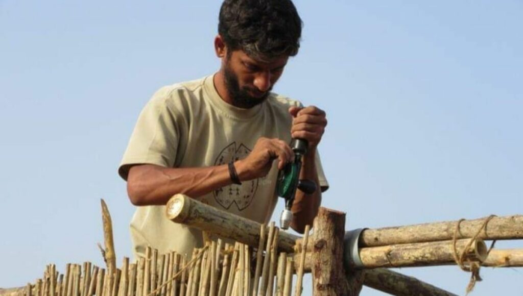 Tushar Making An Eco-friendly Mud House