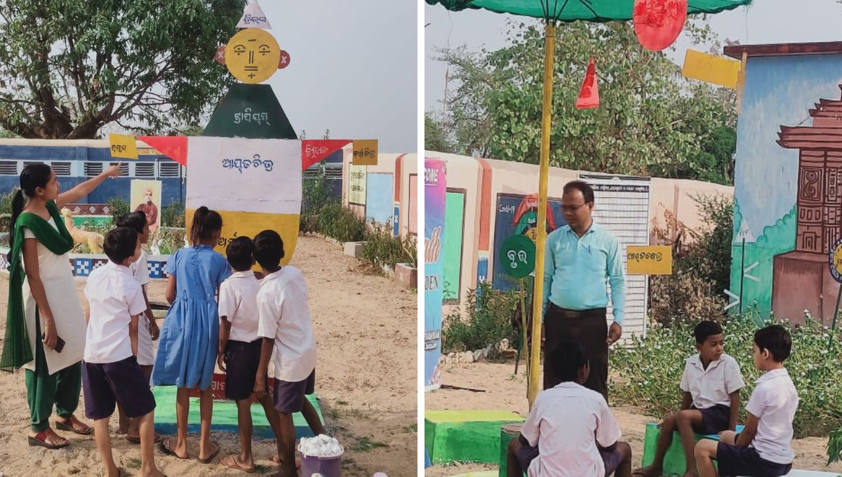 Kids Learning Math At Park