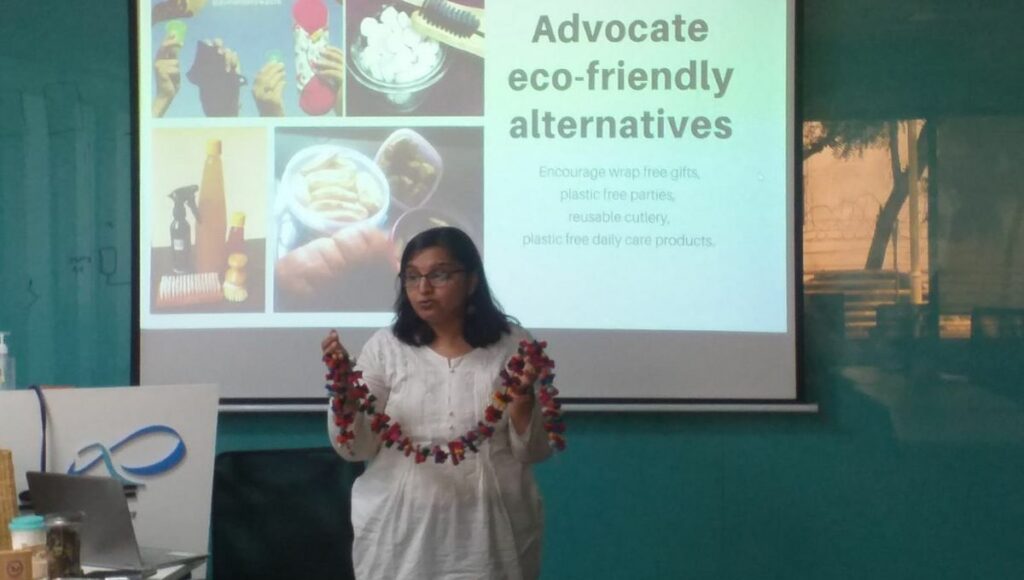 during a workshop on zero waste life 