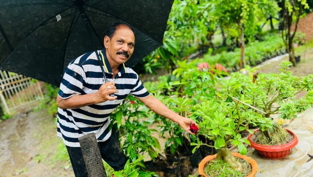 Sureshchandra at his Garden 