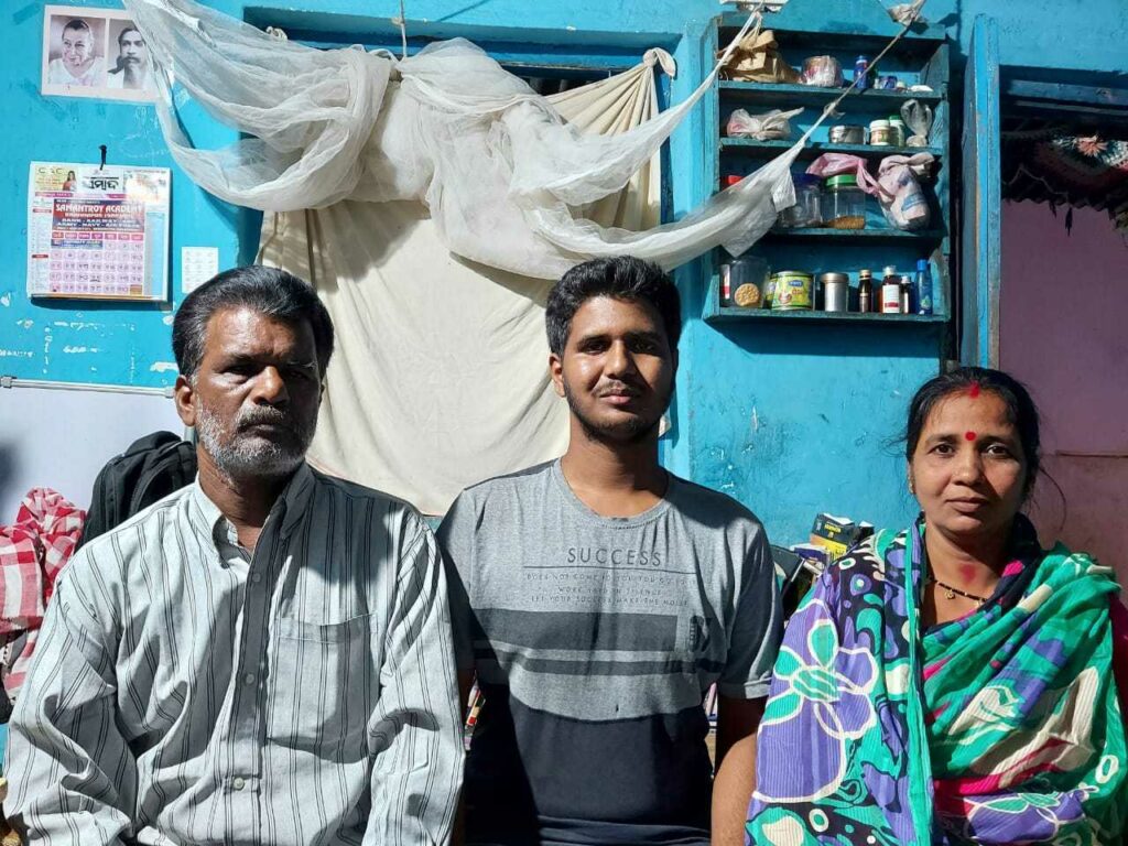 Suraj with parents 