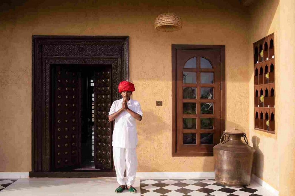 The home is an ode to Rajasthani culture
