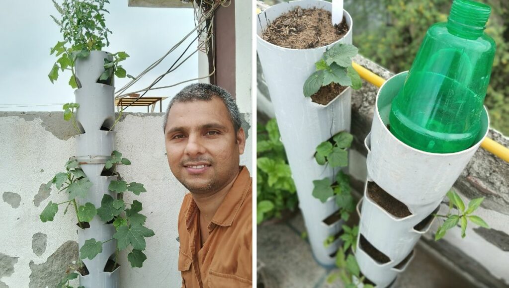 Mithilesh singh  helping urban gardeners 