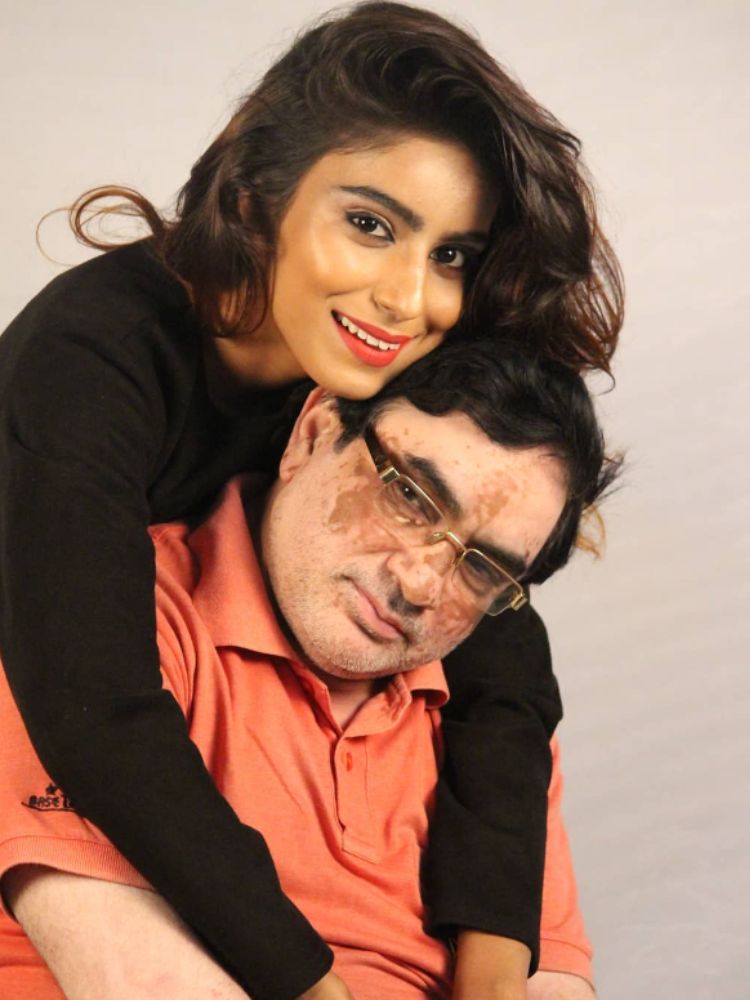 Miss Gorakhpur with Father