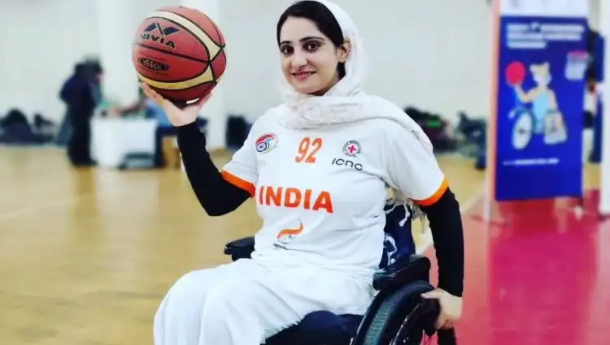 Basketball player Insha Basheer from Jammu Kashmir