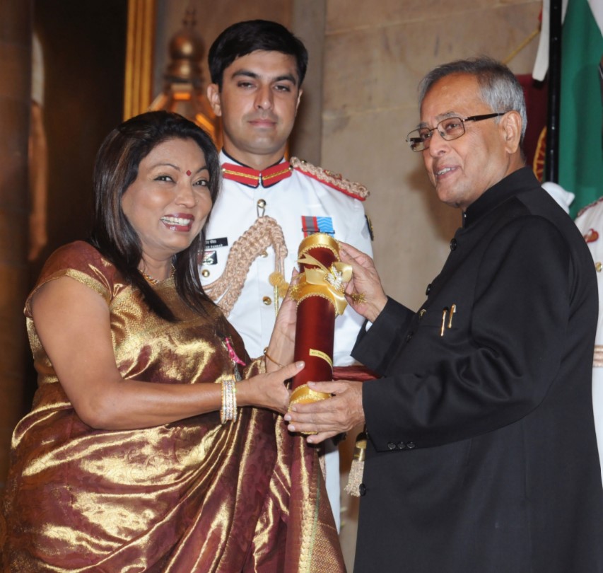 Kalpna Saroj & ex President of India Pranav Mukharjee 